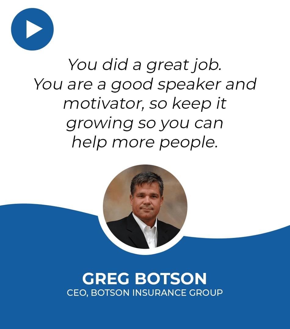 Greg Botson Testimonial